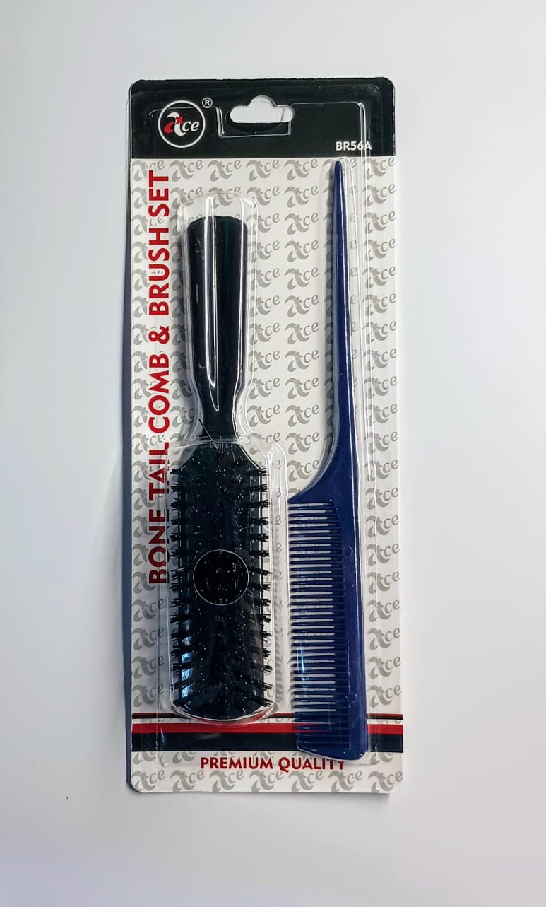 BONE TAIL BRUSH AND COMB. ( BR 56A )—————— $2.99