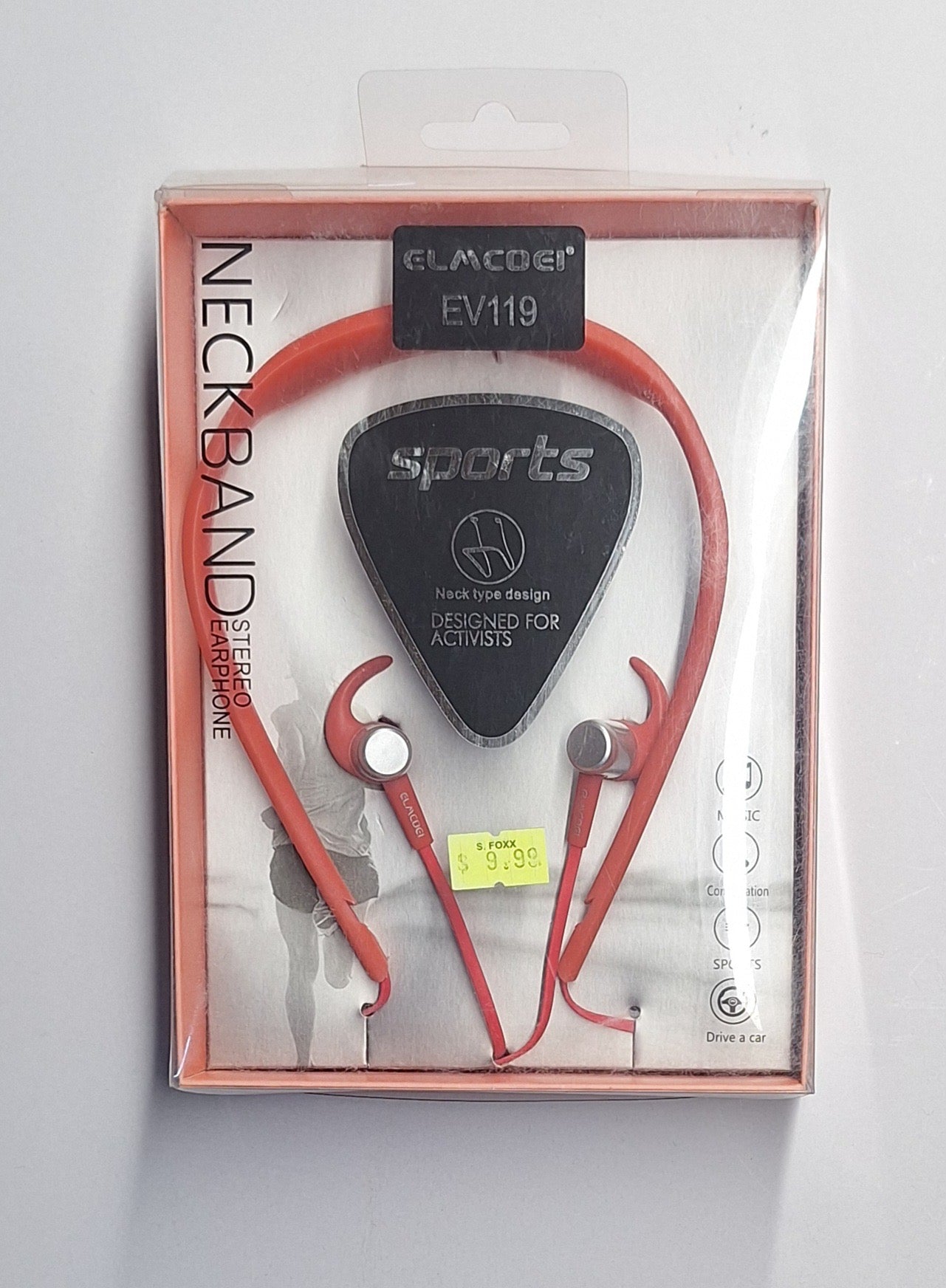 NECK BAND EARPHONE.——————— $7.99