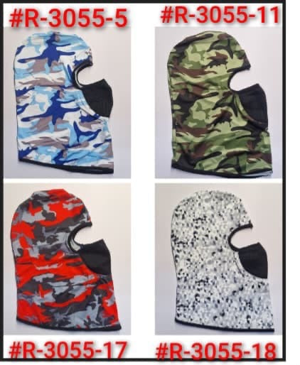 NINJA MASK CAMUFLADA COLORES $3.99-2.00 ($24x1 DZ)