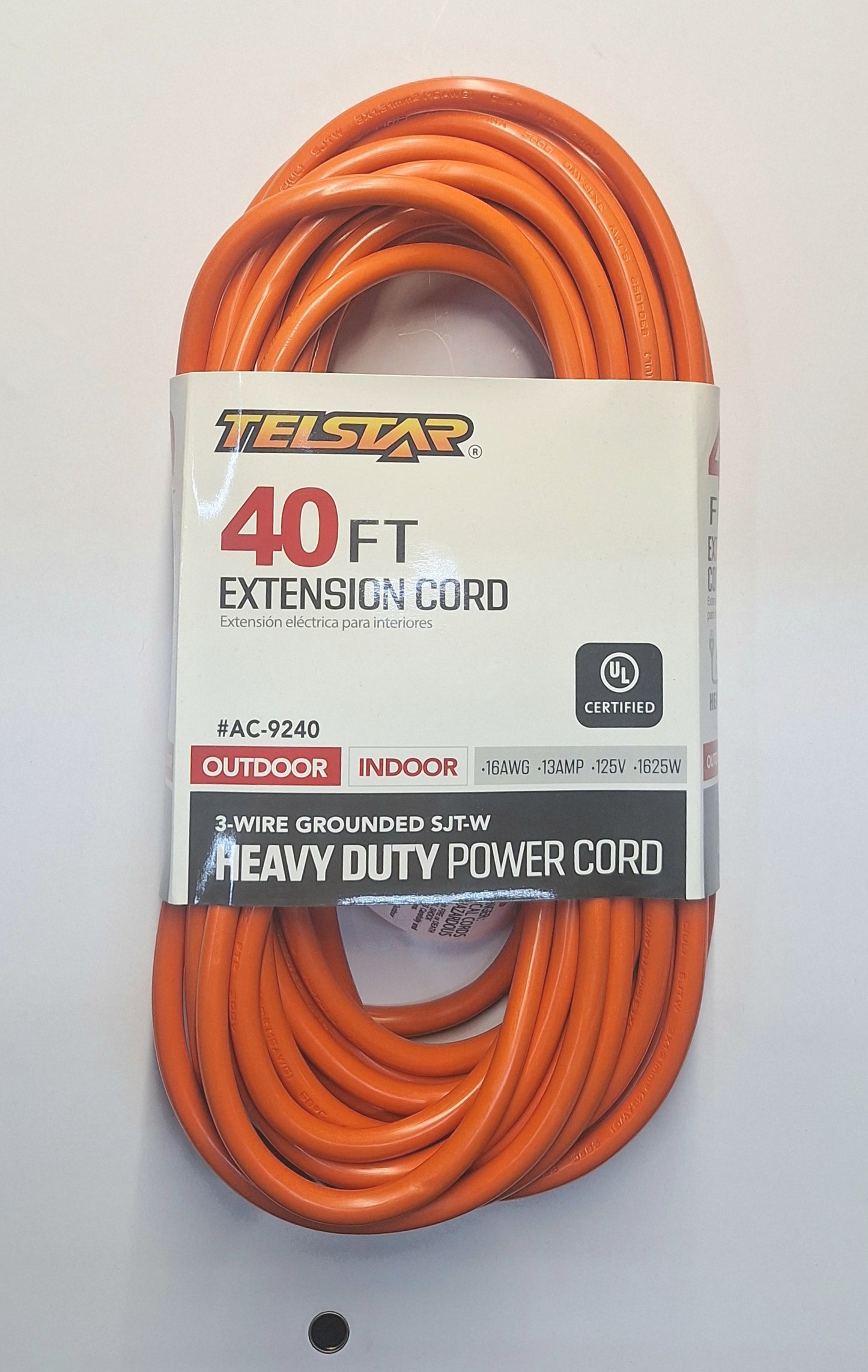 ORANGE EXTENSION CORD 40 FT 3-WIRE. ( AC-9240 )——$39.99