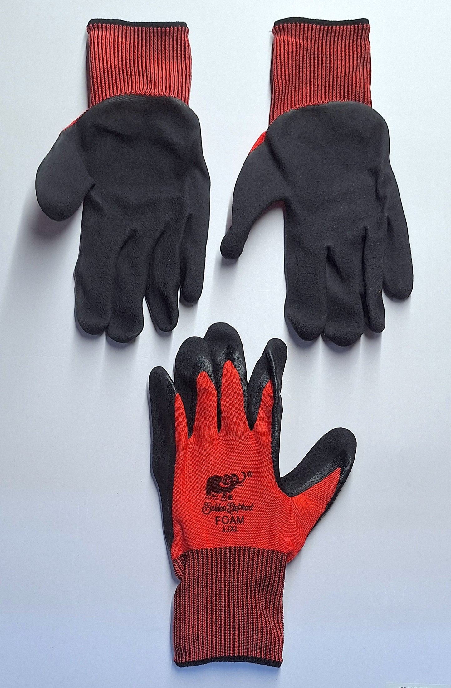 GUANTE RED / BLACK GRIP ELEPHANT L.——————$2.49