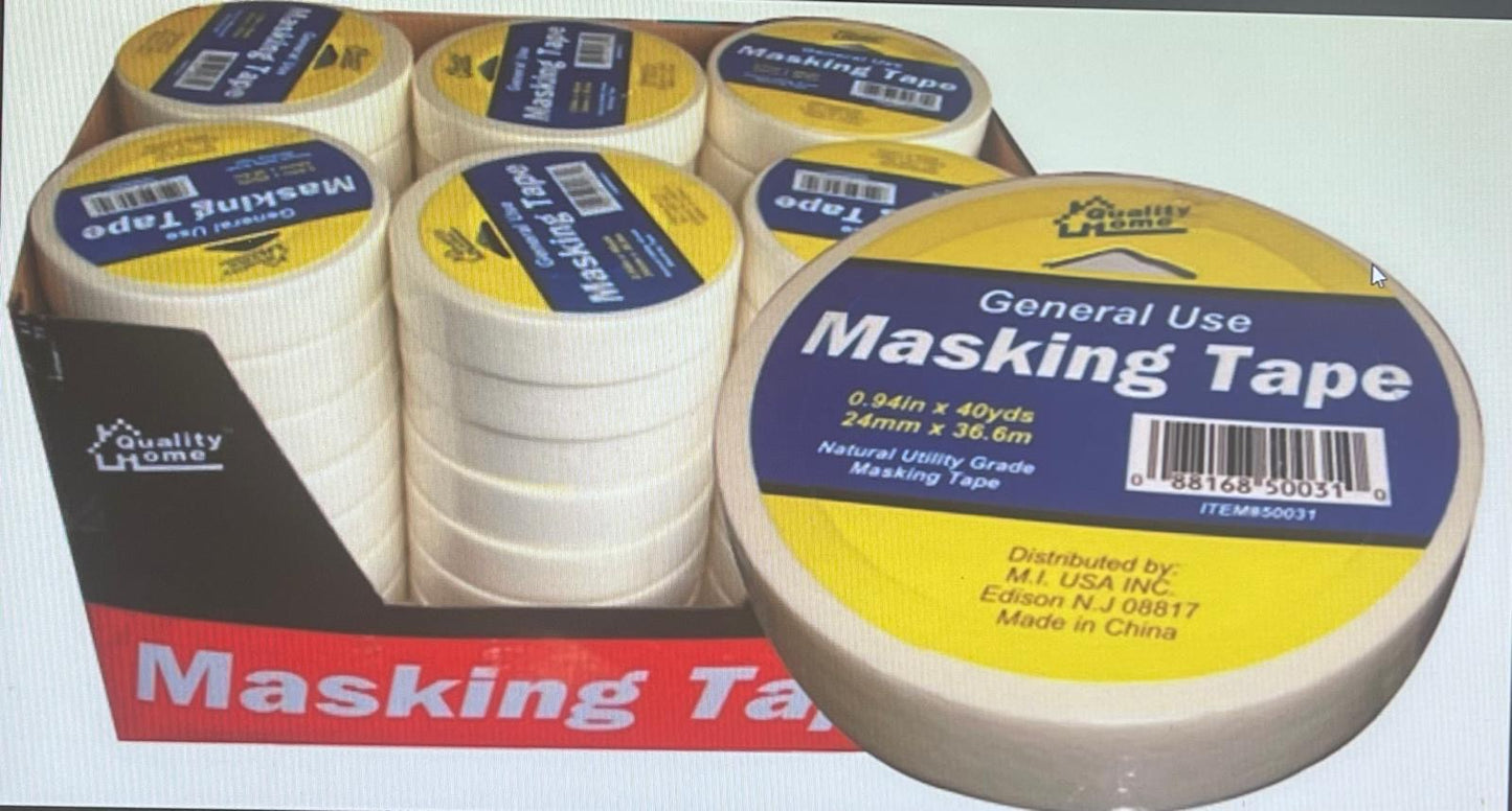 MASKING TAPE 0.94 INCH X 40 YDS.——————$1.99