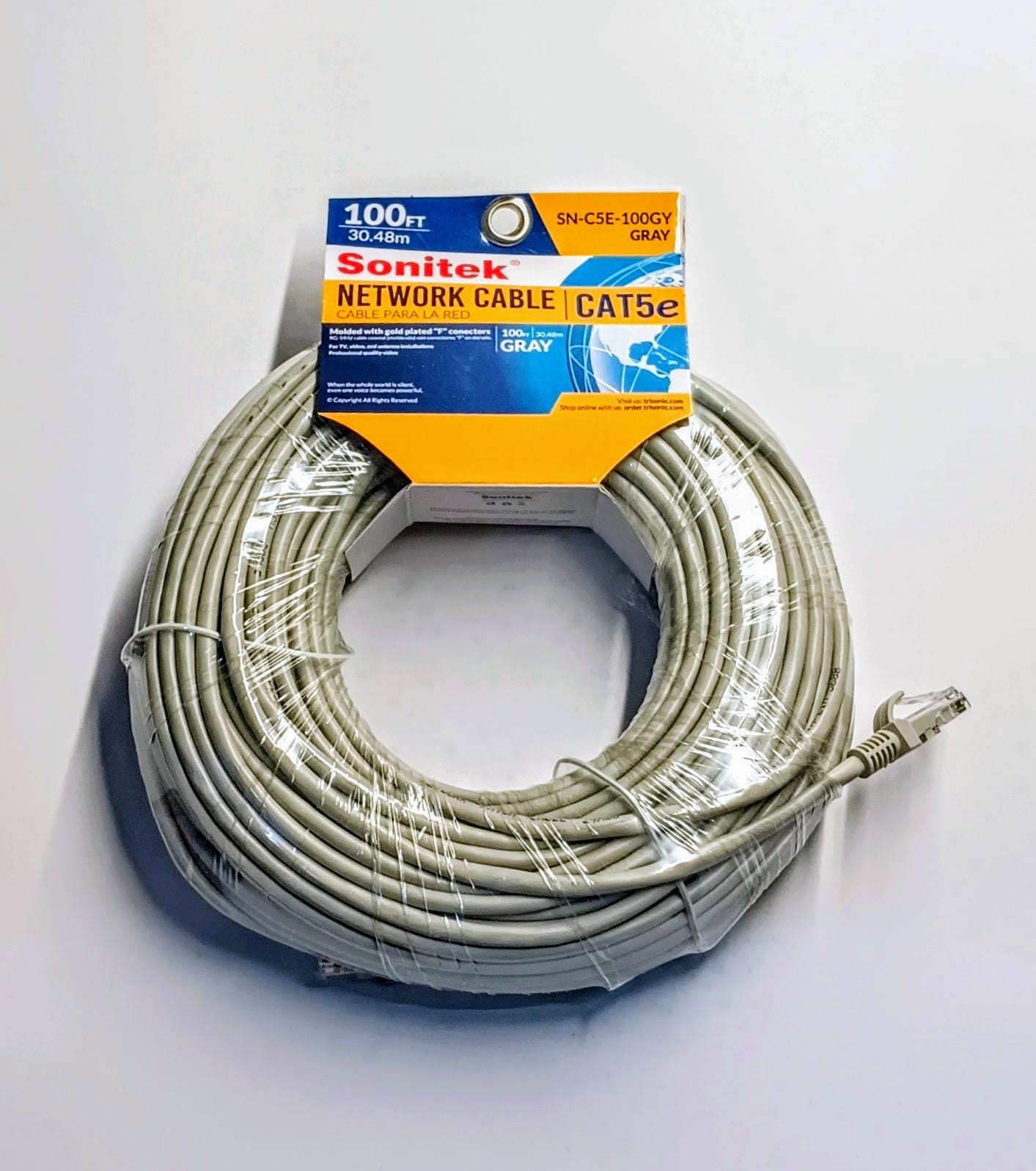 INTERNET CABLE 100 FT.——————— $29.99