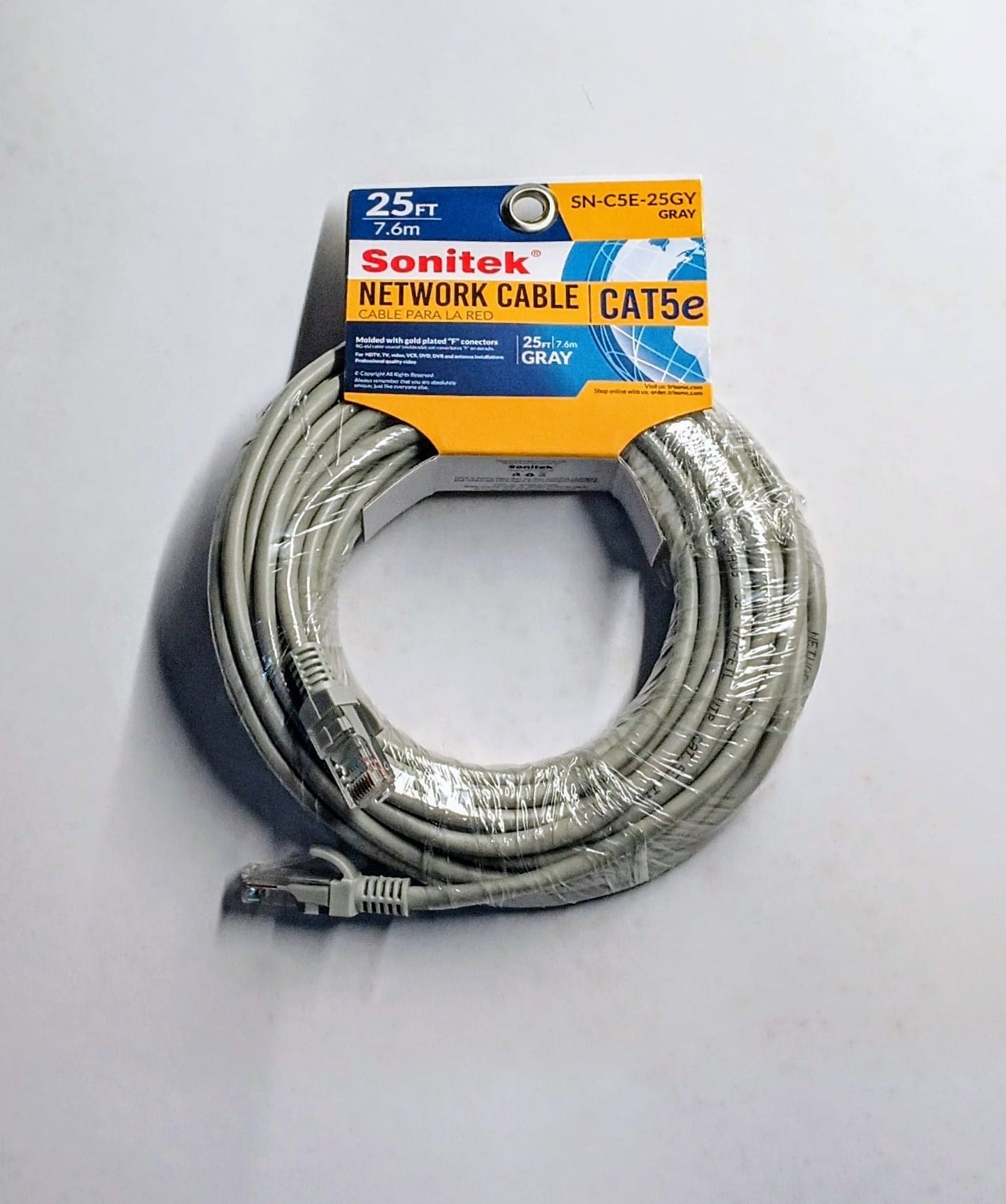 INTERNET CABLE 25 FT.——————— $9.99