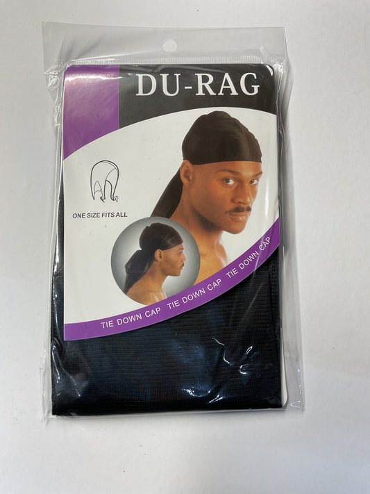 TIE DOWN DURAG BLACK $1.99-1.00 ($12x1 DZ)