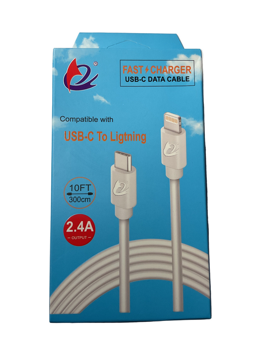 CABLE C + IP 10 FT (BLUE BOX).——————— $7.99