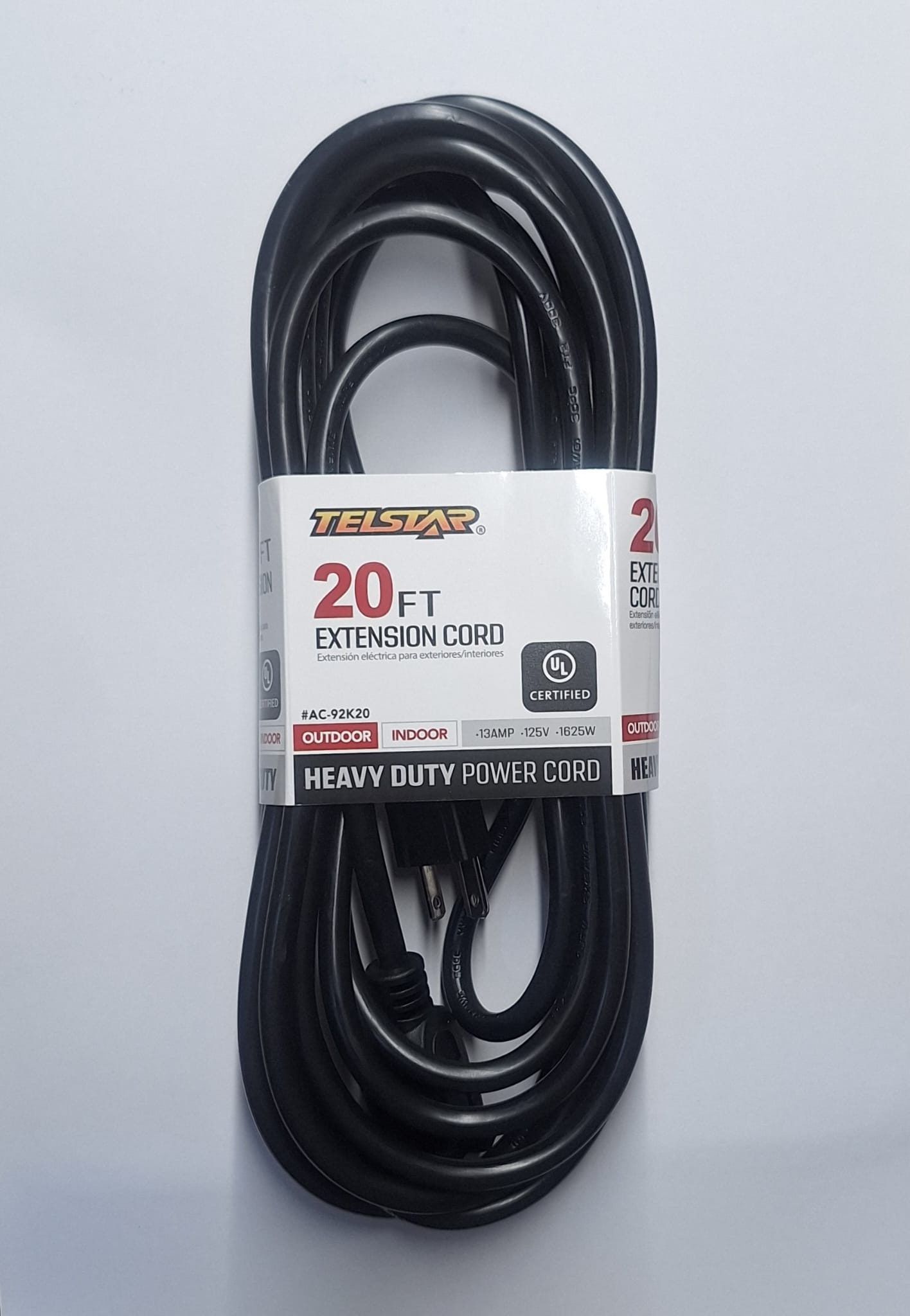 EXTENSION CORD 20 FT.—————— $24.99