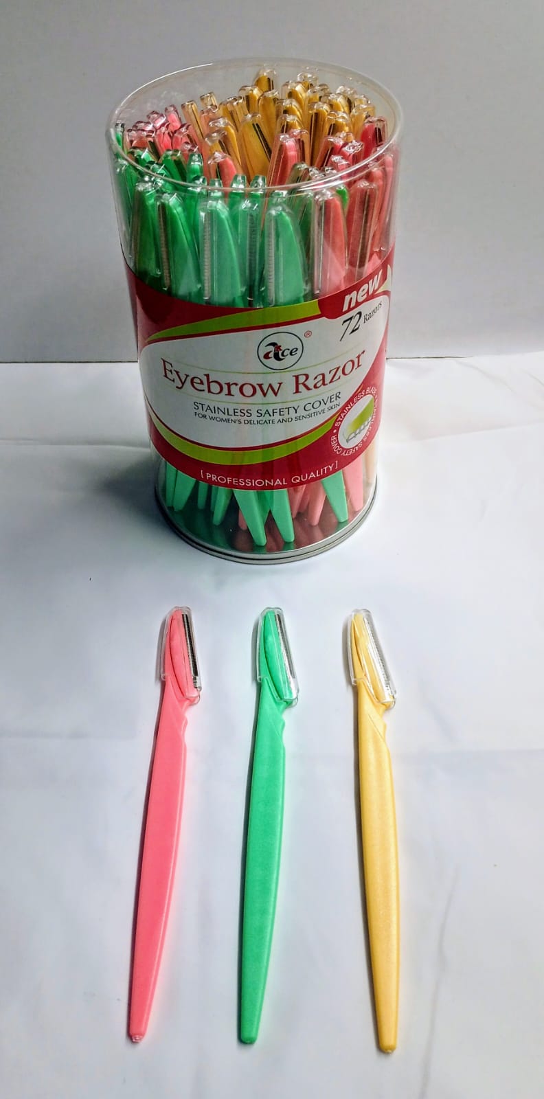 EYEBROW RAZOR $0.99-0.39 (1 JAR X 72 PCS = $28)
