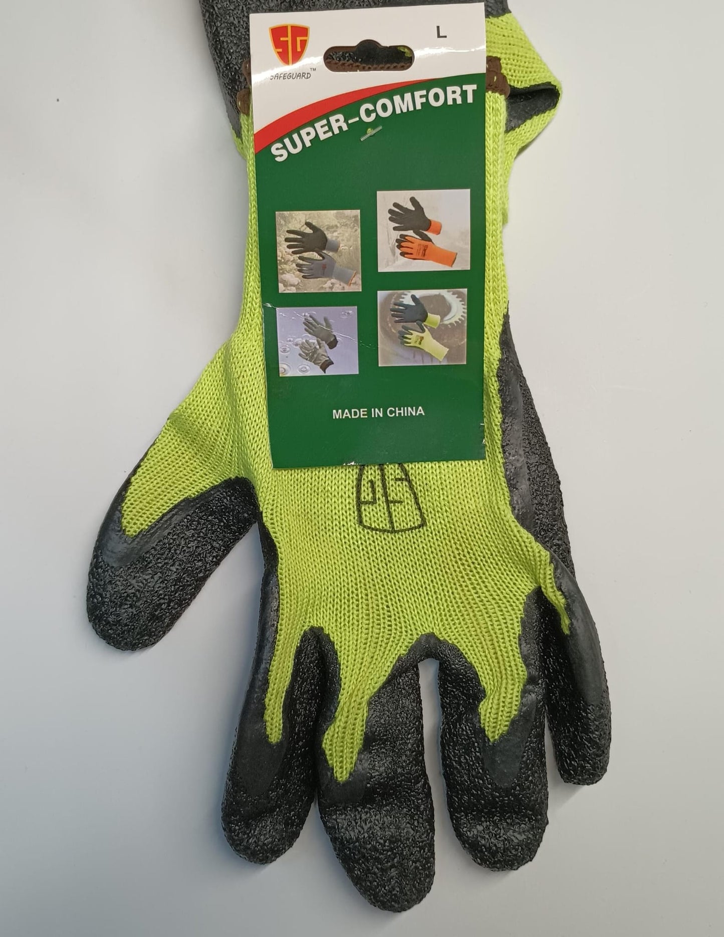 SAFEGUARD GUANTE LIMA GRIP LARGE.————— $1.99