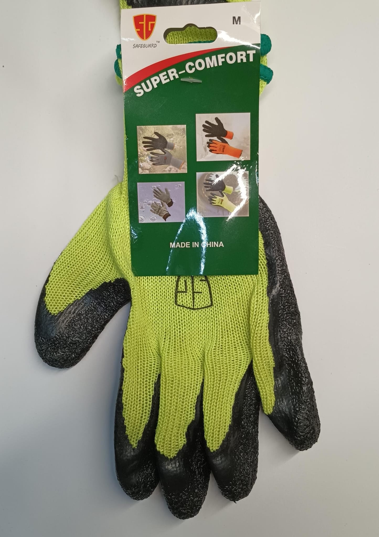SAFEGUARD GUANTE LIMA GRIP MEDIUM.————— $1.99