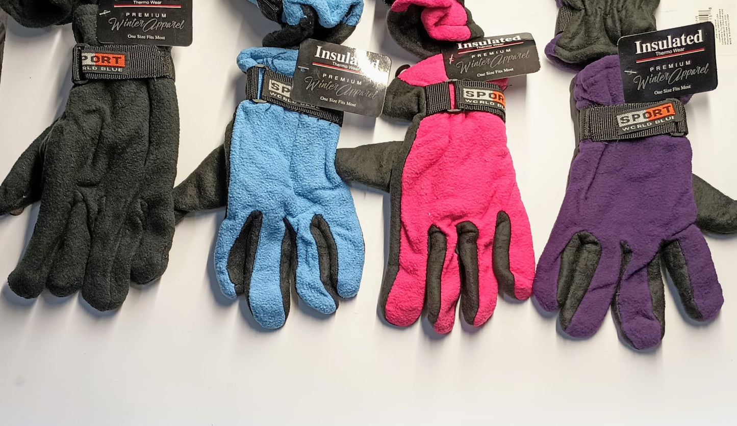 GUANTES INSULADOS FRIO COLORS $1.99 (UNIDAD)