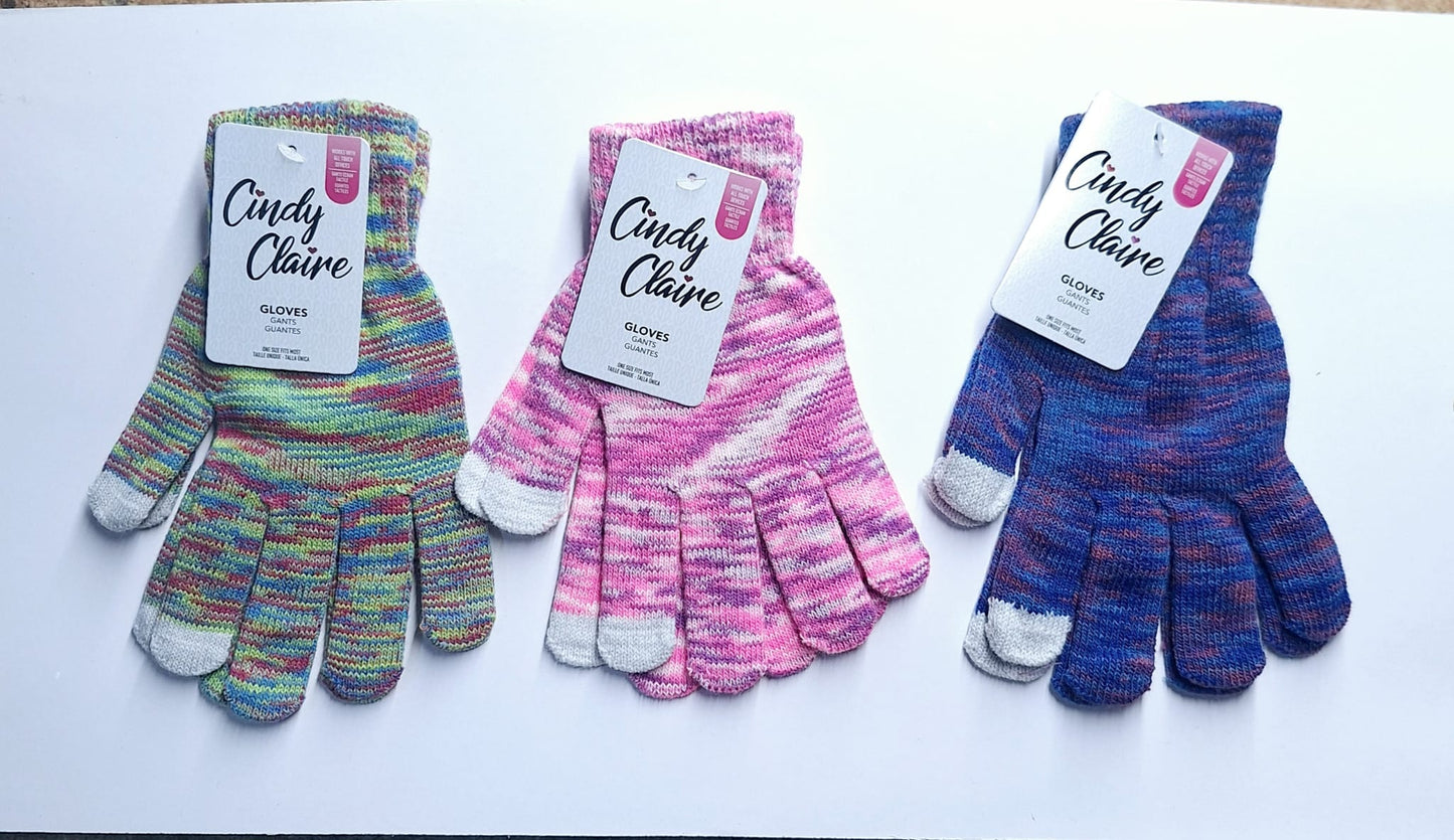 GUANTE TOUCH COLORS COLORFUL $2.49-1.25 ($15x1 DZ)