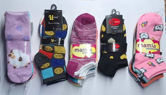 MEDIAS DE VESTIR CORTAS COLORES.—————— $1.99