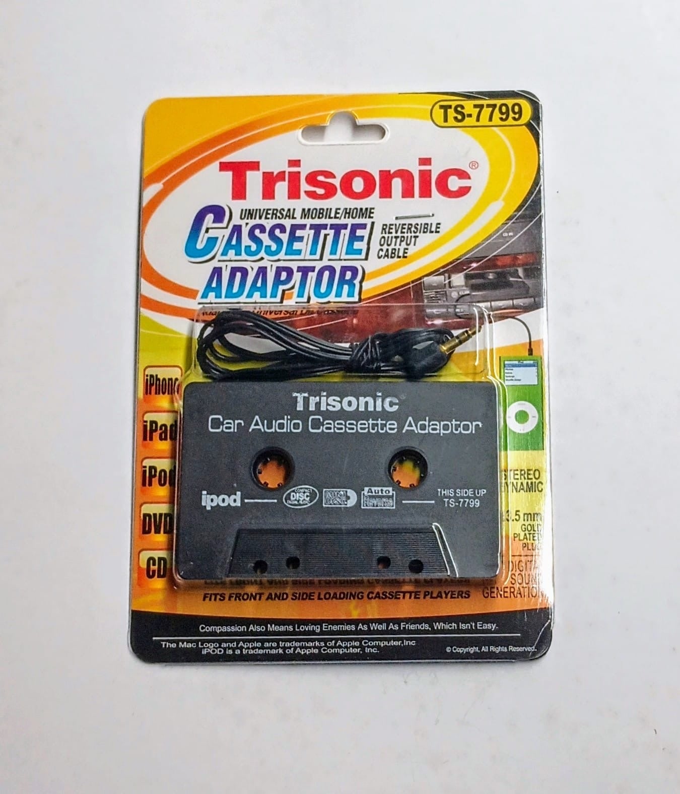 CASSETTE ADAPTER.——————— $4.99