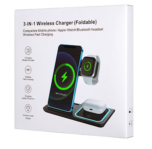3-IN-1 WIRELESS CHARGER   (FOLDABLE).——————— $19.99