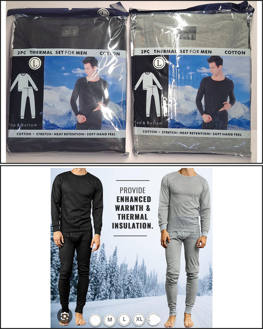 2 PC THERMAL SET FOR MEN SIZE L. ——-$12.99 (UNIDAD)