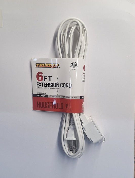 EXTENSION CORD 6FT- ——— $4.99