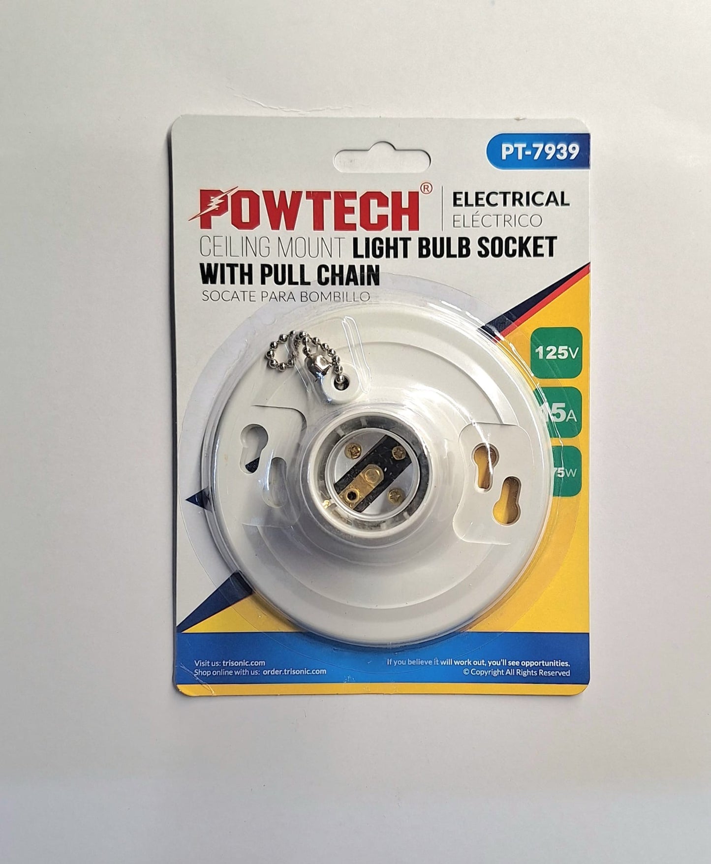 LIGHT BULB SOCKET.—————————— $5.99