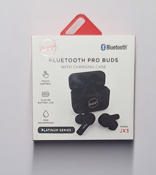 HF BLUETOOTH PRO BUDS JX 3 BLACK. ————— $29.99