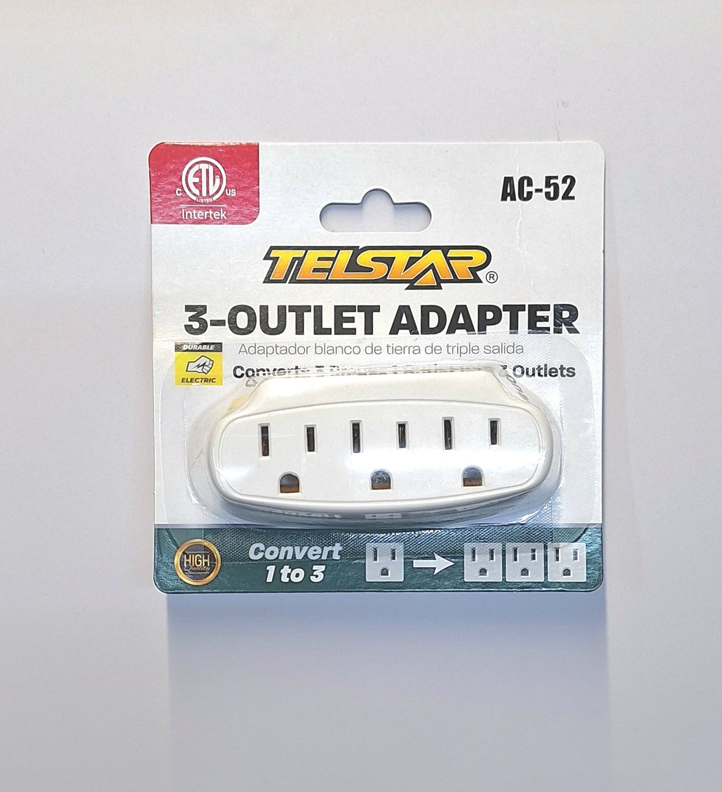 3 OUTLET ADAPTER.——————— $4.99