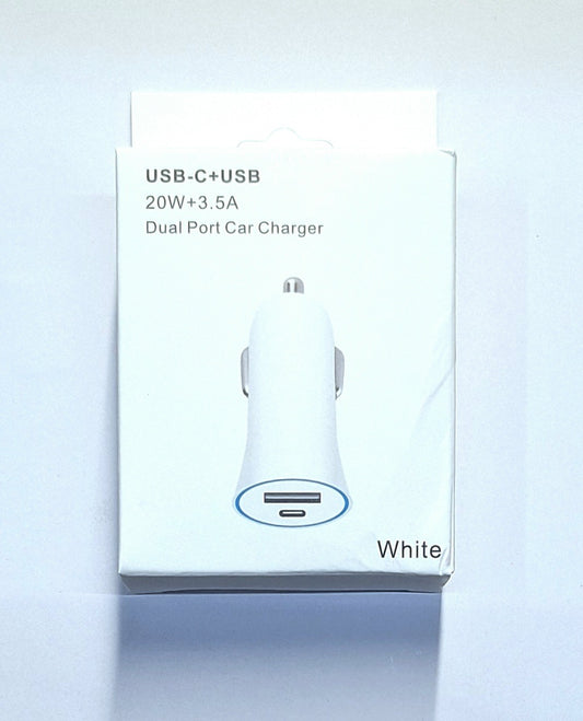 CHARGER CAR USB-C WHITE.————— $5.99