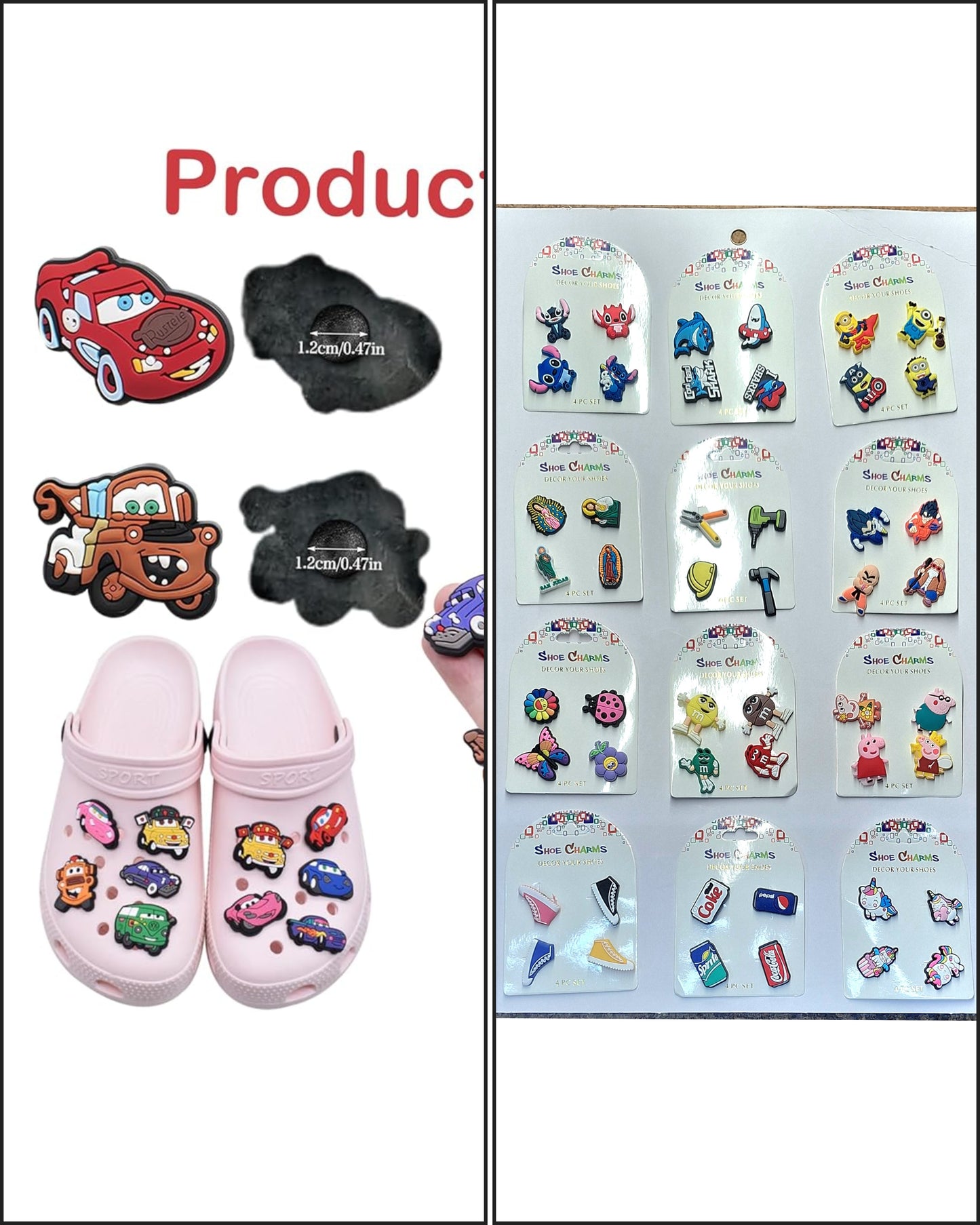 CROCS PINS MIXED DESIGNS.—————————$2.99
