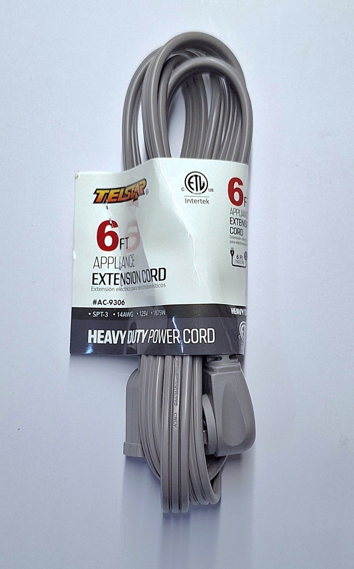 AIR EXTENSIÓN CORD 6FT.  ( AC-9306 )——————— $10.99