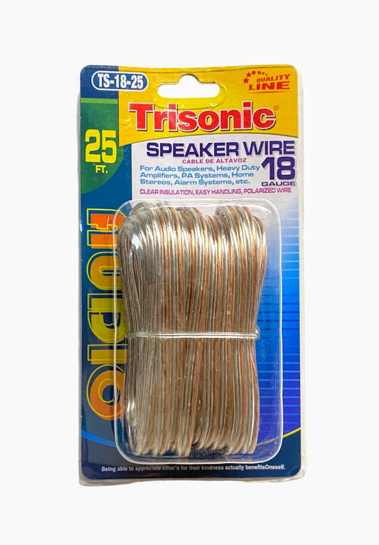 SPEAKER WIRE 25 FT.————— $4.99