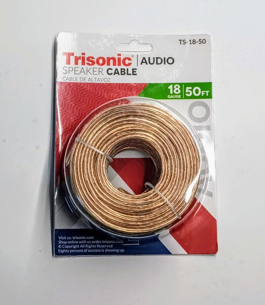 SPEAKER WIRE 50 FT.————— $10.99