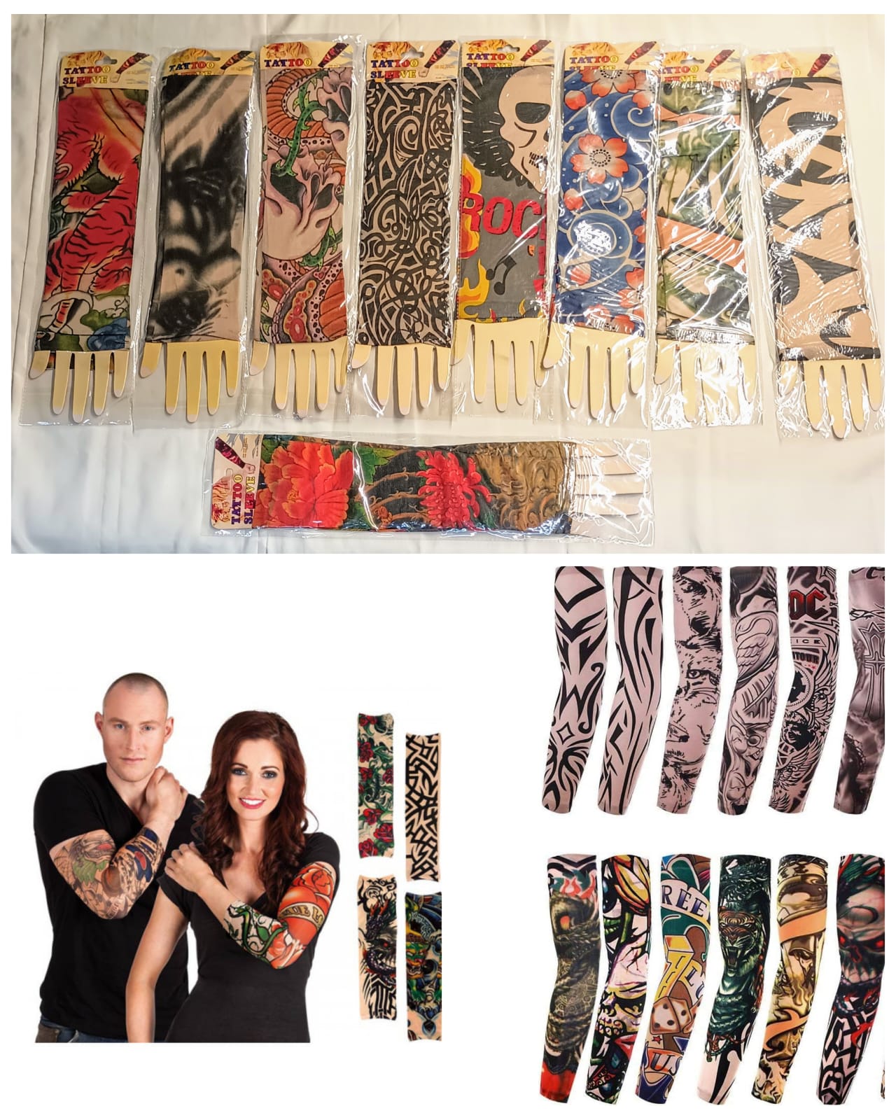 TATUAJES DE TELA PARA BRAZOS.————— $3.99