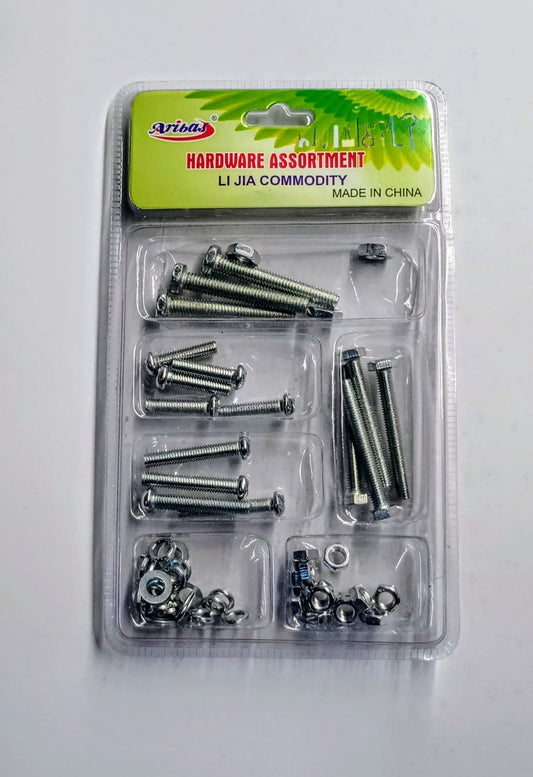 TORNILLOS CON TUERCAS.—————— $2.49