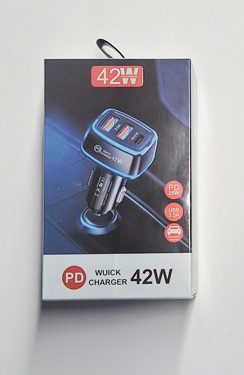 CAR CHARGER 2 USB / 1C (42W)- ———$8.99